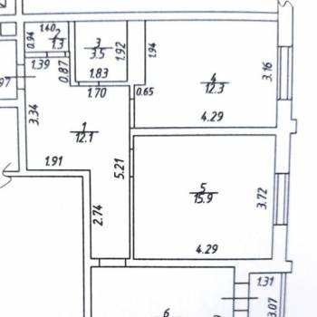 Сдается 2-х комнатная квартира, 64 м²