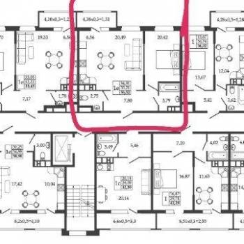 Продается 2-х комнатная квартира, 56 м²