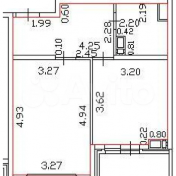 Продается 1-комнатная квартира, 42 м²