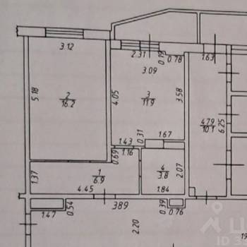 Продается 1-комнатная квартира, 38,8 м²