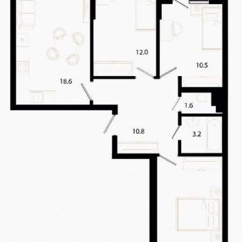 Продается 3-х комнатная квартира, 82,2 м²