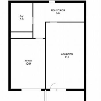Продается 1-комнатная квартира, 36,4 м²
