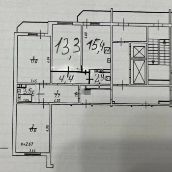 Продается 3-х комнатная квартира, 81,2 м²