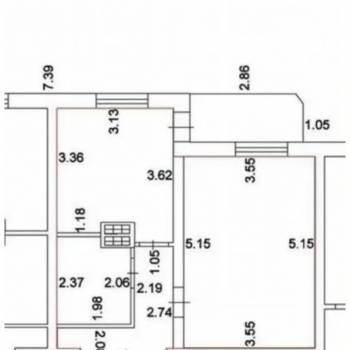 Продается 1-комнатная квартира, 43,5 м²