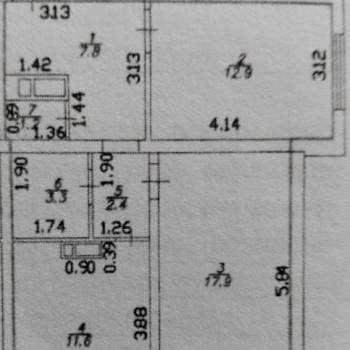 Продается 2-х комнатная квартира, 57,1 м²
