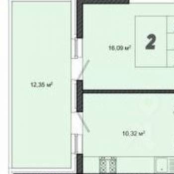 Продается 2-х комнатная квартира, 63 м²