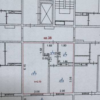 Продается 1-комнатная квартира, 36,1 м²