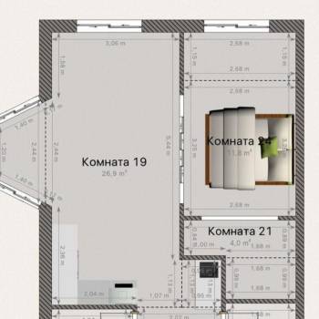 Продается 1-комнатная квартира, 42 м²