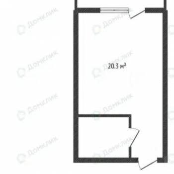 Продается 1-комнатная квартира, 24,3 м²