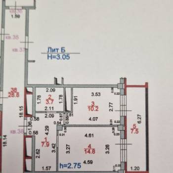 Продается 1-комнатная квартира, 40 м²