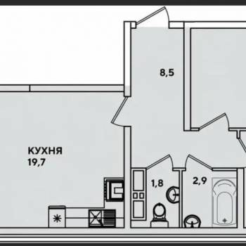 Продается 2-х комнатная квартира, 64,7 м²