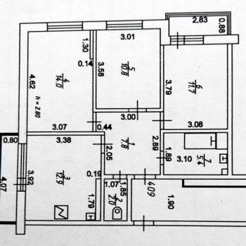 Продается 3-х комнатная квартира, 64,6 м²