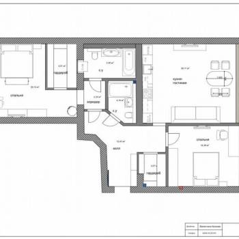 Продается 3-х комнатная квартира, 100 м²