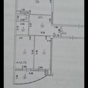 Сдается Многокомнатная квартира, 77,8 м²