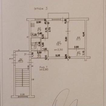 Продается 2-х комнатная квартира, 45 м²