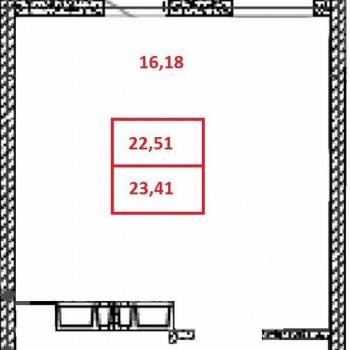 Продается 1-комнатная квартира, 23,4 м²