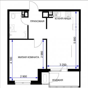 Сдается 1-комнатная квартира, 48 м²