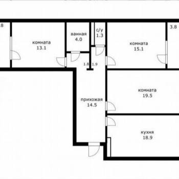 Продается 3-х комнатная квартира, 92 м²
