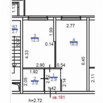 Продается 1-комнатная квартира, 35,9 м²