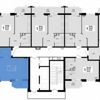 Продается 2-х комнатная квартира, 65 м²
