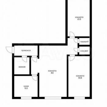 Продается 3-х комнатная квартира, 55,4 м²