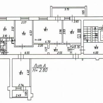 Продается Многокомнатная квартира, 84,5 м²
