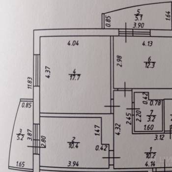 Продается 2-х комнатная квартира, 56 м²