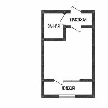 Продается 1-комнатная квартира, 26 м²