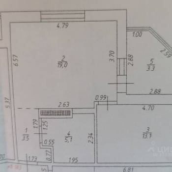 Сдается 1-комнатная квартира, 45 м²