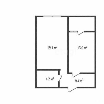 Продается 1-комнатная квартира, 42,5 м²