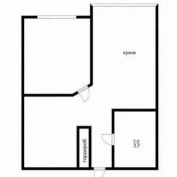 Продается 1-комнатная квартира, 42 м²