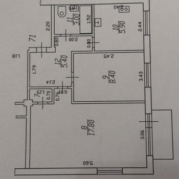 Продается 2-х комнатная квартира, 42 м²