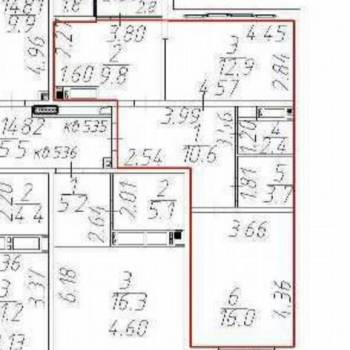 Продается 2-х комнатная квартира, 55,4 м²