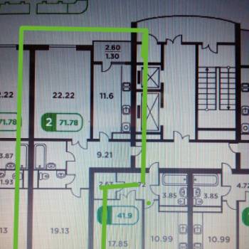 Продается 2-х комнатная квартира, 68 м²