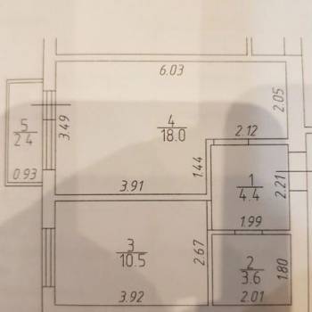 Продается 1-комнатная квартира, 38,9 м²