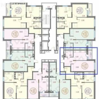 Продается 1-комнатная квартира, 41,5 м²