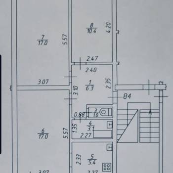Продается 3-х комнатная квартира, 61,9 м²