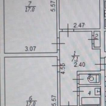 Продается 3-х комнатная квартира, 61,9 м²