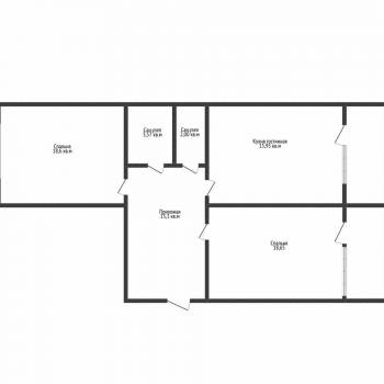 Продается 2-х комнатная квартира, 76 м²