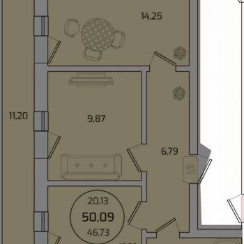 Сдается 2-х комнатная квартира, 48 м²