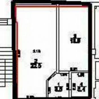 Продается 1-комнатная квартира, 42,9 м²