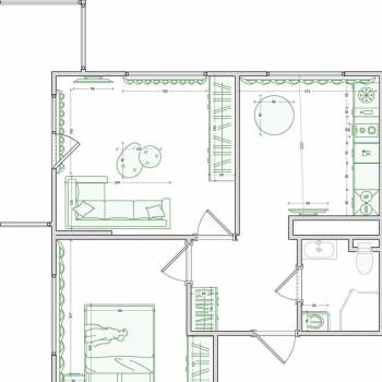 Сдается 2-х комнатная квартира, 46 м²