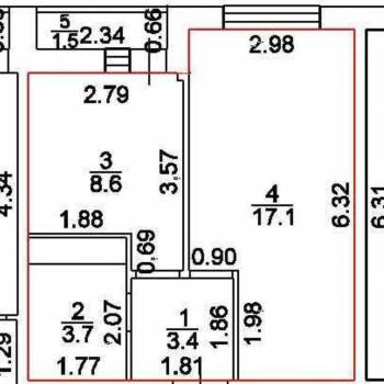 Продается 1-комнатная квартира, 35 м²
