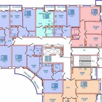Продается 2-х комнатная квартира, 54,3 м²