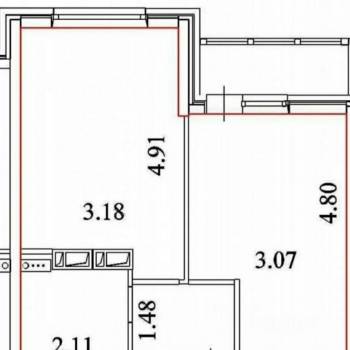 Продается 1-комнатная квартира, 33,8 м²