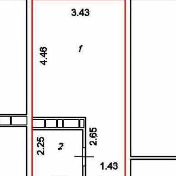Продается 1-комнатная квартира, 22,8 м²