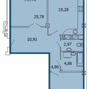 Продается 2-х комнатная квартира, 97 м²