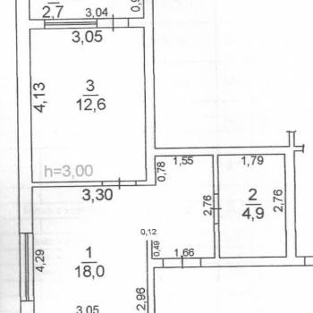 Продается 1-комнатная квартира, 39 м²