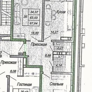 Сдается 2-х комнатная квартира, 76,3 м²