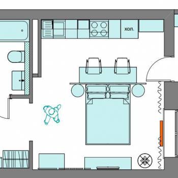 Сдается 1-комнатная квартира, 27 м²